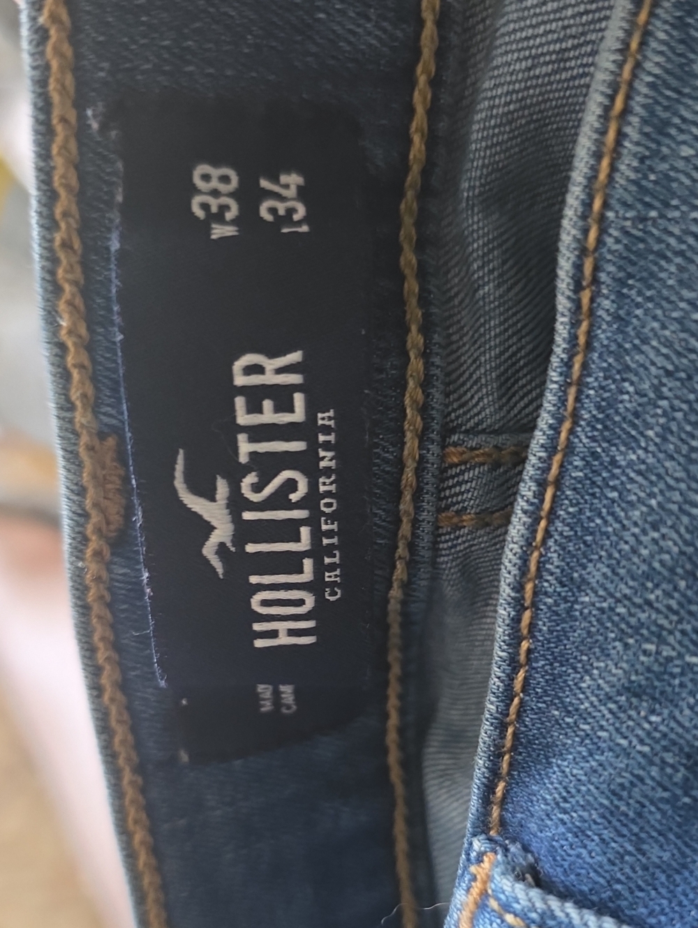 Hollister Men's Slim Blue Denim Skinny Jeans - Classic Wash